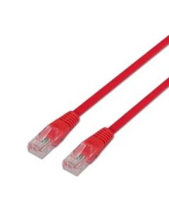 Cable de red RJ45 UTP Cat.6 50cm Rojo Aisens