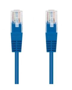 Cable de red RJ45 UTP Cat.6 25cm Azul Nanocable