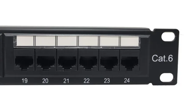 PANEL 19" 24 PUERTOS RJ45 1U C-6 UTP 85MM GTLAN - Imagen 3