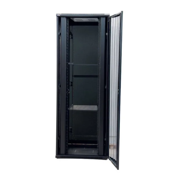 ARMARIO RACK 19" 22U GTLAN 31GTP2266 600x600MM MONTADO CON ACCESORIOS PUERTA PERFORADA