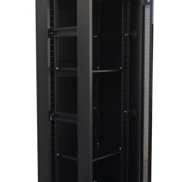 ARMARIO RACK 19" 27U GTLAN 31GTS2766 600x600MM MONTADO CON ACCESORIOS PUERTA DE CRISTAL - Imagen 3