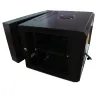 ARMARIO RACK MURAL DOBLE CUERPO 19" 9U GTLAN 31GTM9F5 600x550MM MONTADO CON ACCESORIOS PUERTA DE CRISTAL