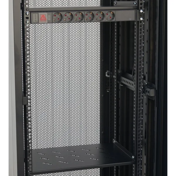 ARMARIO RACK 19" 22U GTLAN 31GTP2266 600x600MM MONTADO CON ACCESORIOS PUERTA PERFORADA - Imagen 4