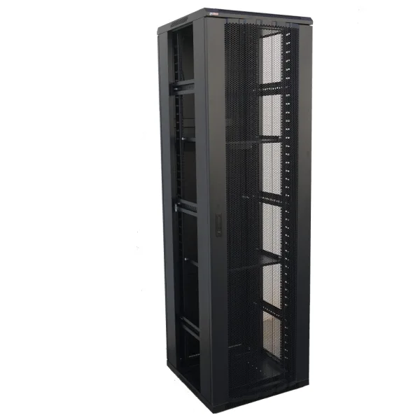 ARMARIO RACK 19" 22U GTLAN 31GTP2266 600x600MM MONTADO CON ACCESORIOS PUERTA PERFORADA - Imagen 2