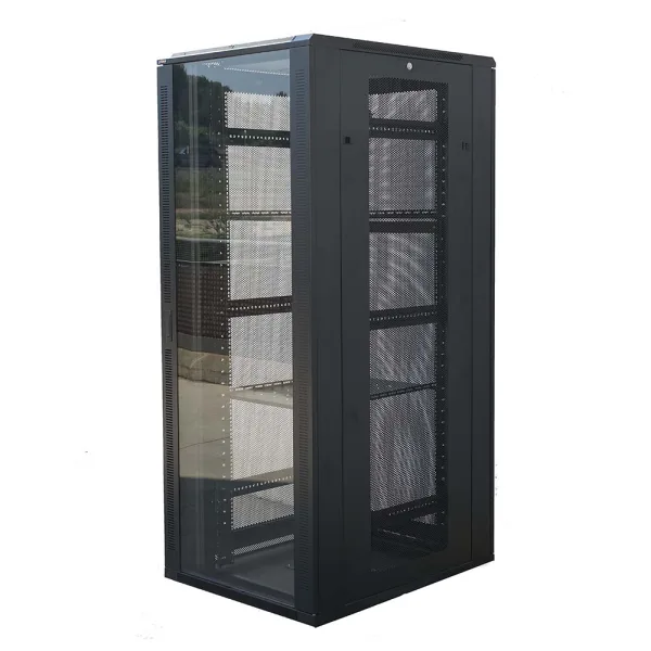 ARMARIO RACK 19" 22U GTLAN 31GTS2216 600x1000MM MONTADO CON ACCESORIOS PUERTA DE CRISTAL - Imagen 3