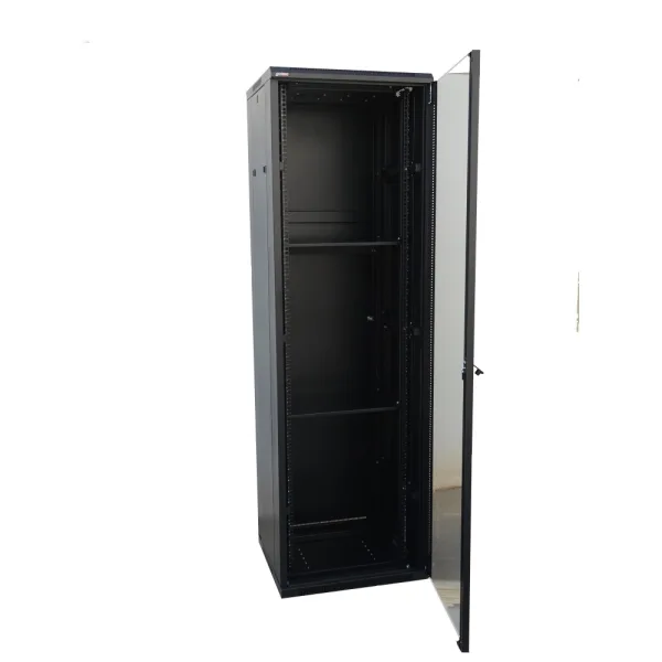 ARMARIO RACK 19" 22U GTLAN 31GTS2296 600x900MM MONTADO CON ACCESORIOS PUERTA DE CRISTAL