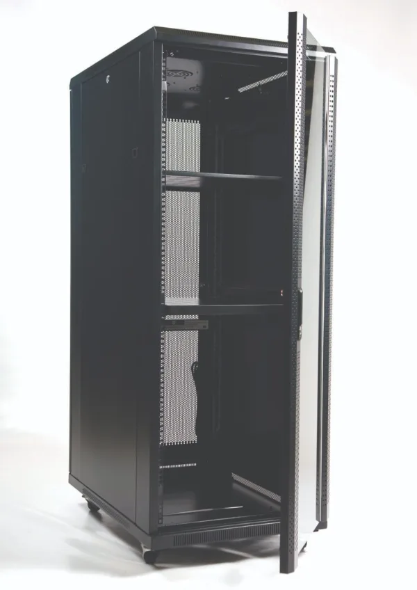 ARMARIO RACK 19" 32U MONOLYTH SH6832 600X800MM MONTADO CON ACCESORIOS PUERTA DE CRISTAL - Imagen 4