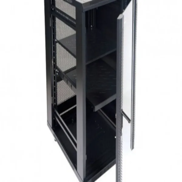 ARMARIO RACK 19" 42U MONOLYTH SH6842 600X800MM MONTADO CON ACCESORIOS PUERTA DE CRISTAL