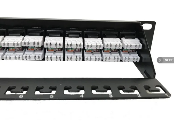 PANEL 19" 24 PUERTOS RJ45 1U C-6 UTP 92MM GTLAN - Imagen 2