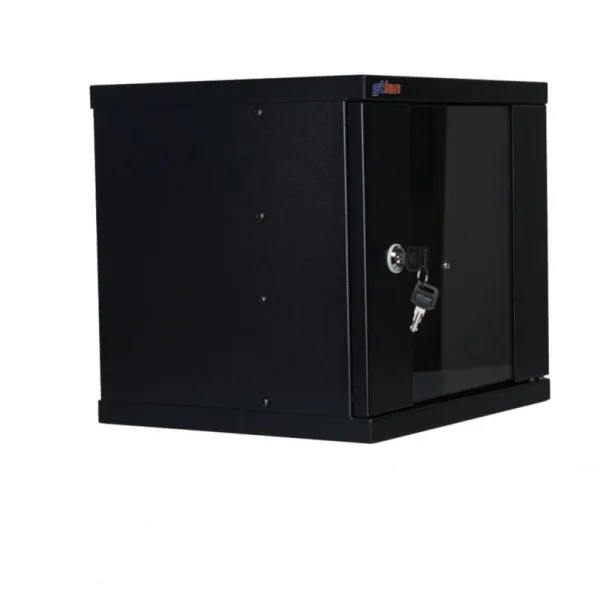 ARMARIO RACK 10" 6U GTLAN 31GTSOHO2 300x325MM MONTADO CON ACCESORIOS PUERTA DE CRISTAL