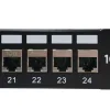 PANEL 19" 24 PUERTOS RJ45 1U C-6A FTP 109MM GTLAN - Imagen 3
