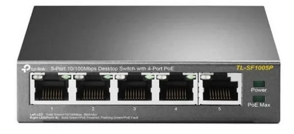 Switch PoE TL-SF1005P 4 puertos PoE + 1 RJ45 hasta 100Mbps TP-Link - Imagen 2