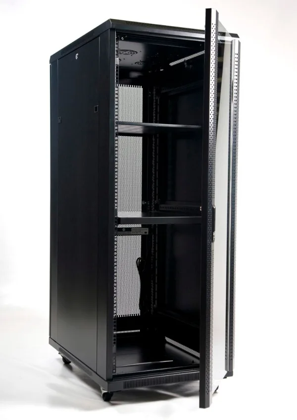 ARMARIO RACK 19" 42U MONOLYTH SH6842 600X800MM MONTADO CON ACCESORIOS PUERTA DE CRISTAL - Imagen 3