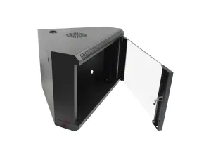 ARMARIO RACK MURAL 6U TRIANGULAR MONOLYTH ZT6606 600x600MM MONTADO SIN ACCESORIOS PUERTA DE CRISTAL