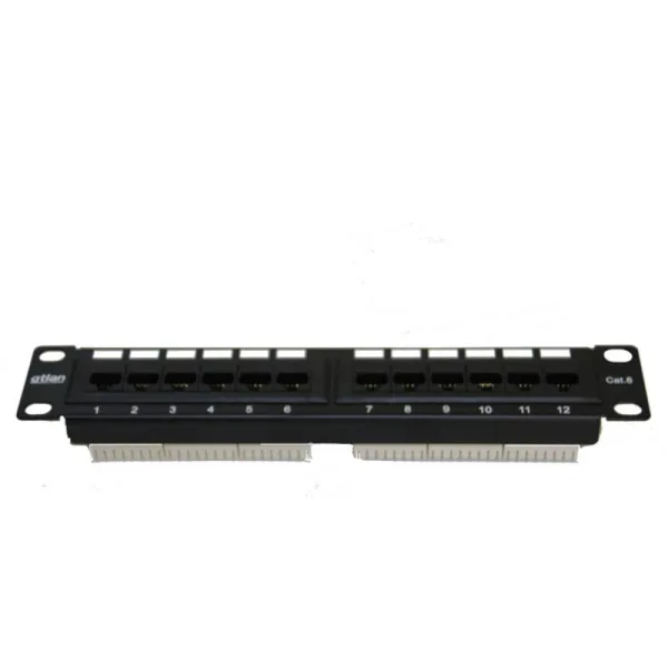 PANEL MINILAN 10" 12 RJ45 UTP C-6 T568A/B GTLAN