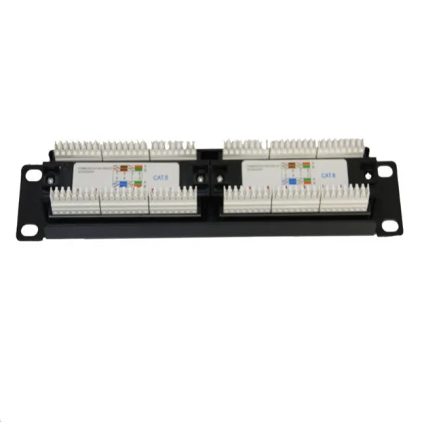 PANEL MINILAN 10" 12 RJ45 UTP C-6 T568A/B GTLAN - Imagen 3