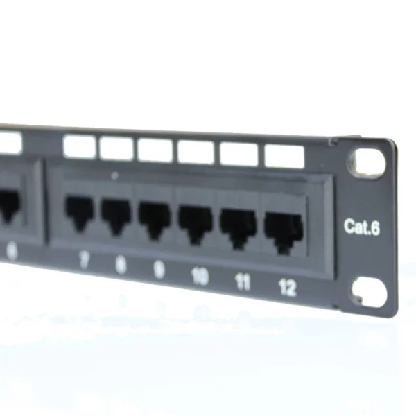 PANEL MINILAN 10" 12 RJ45 UTP C-6 T568A/B GTLAN - Imagen 5