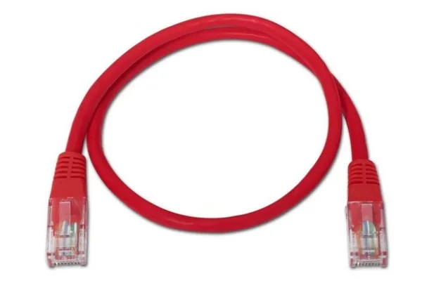 Cable de red RJ45 UTP Cat.6 50cm Rojo Aisens - Imagen 2