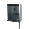 ARMARIO RACK MURAL 19" 15U AUNO 600x600MM MONTADO CON ACCESORIOS PUERTA DE CRISTAL