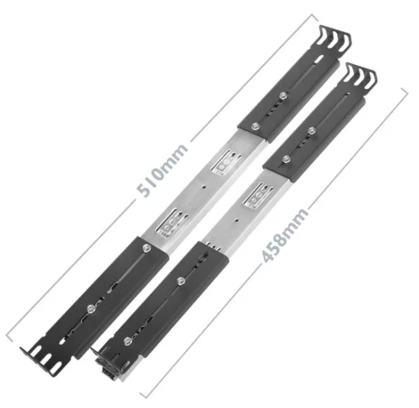 GUIAS LATERALES TELESCOPICAS DE 450MM EXTENSIBLES PARA RACK 19" AUNO - Imagen 9