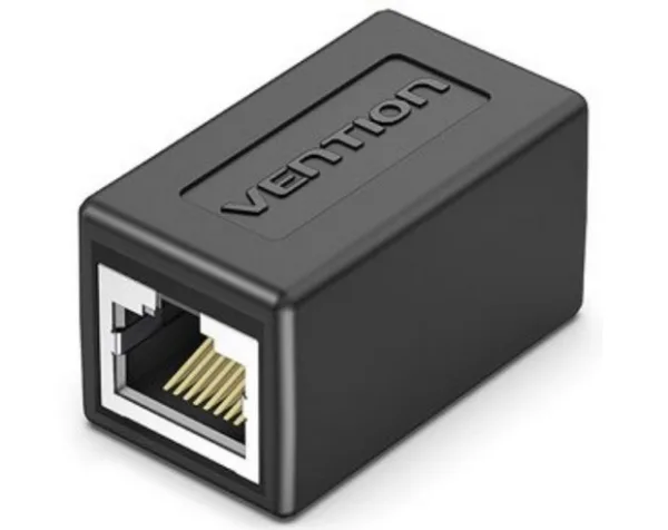 Adaptador-conector RJ45 Cat.6 FTP Hembra/Negro Vention