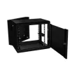 ARMARIO RACK MURAL DOBLE CUERPO 19" 12U AUNO 600x550MM MONTADO SIN ACCESORIOS PUERTA DE CRISTAL - Imagen 6