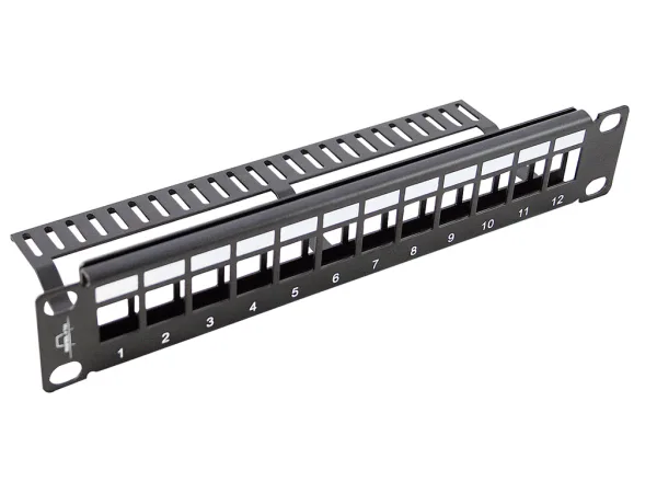 PATCH PANEL 12 PUERTOS 10" KEYSTONE MONOLYTH