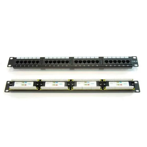 PATCH PANEL 24 PUERTOS 19" CAT.6 UTP