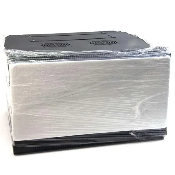 ARMARIO RACK MURAL DOBLE CUERPO 19" 9U AUNO 600x550MM MONTADO SIN ACCESORIOS PUERTA DE CRISTAL - Imagen 6