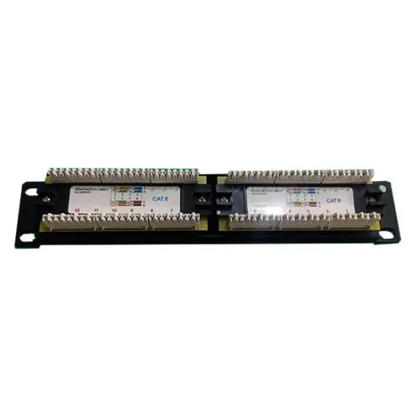 PATCH PANEL 12 PUERTOS 10" UTP CAT.6 AUNO - Imagen 2