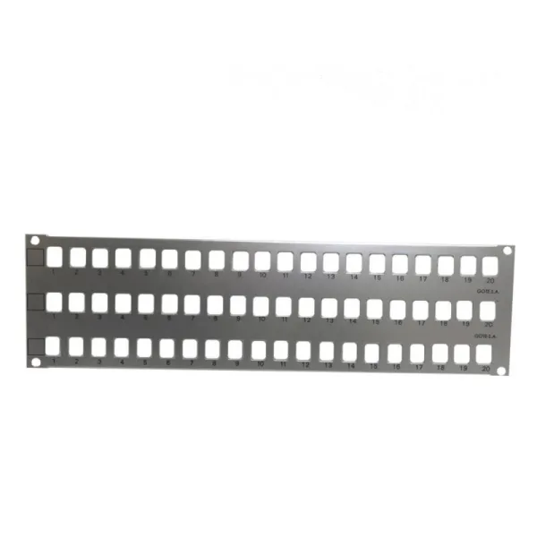 PANEL 19" 60 RJ45 ALUM S/C 3U GTLan