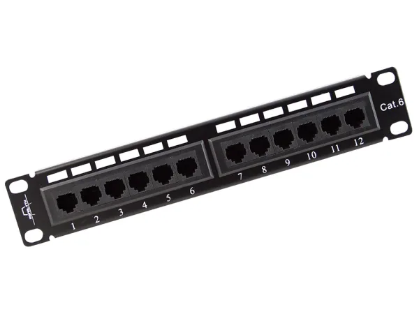 PATCH PANEL 12 PUERTOS 10" UTP CAT.6 MONOLYTH