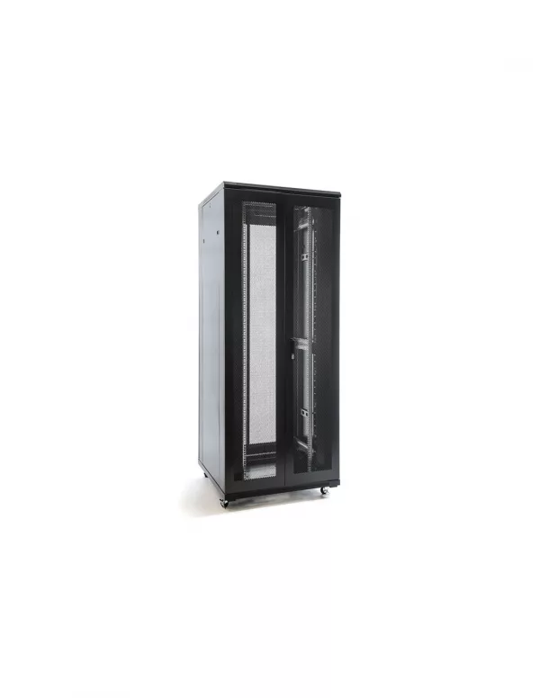 ARMARIO RACK 19" 42U BIACOM 800x1000MM MONTADO SIN ACCESORIOS PUERTA PERFORADA DOBLE/PUERTA PERFORADA DOBLE TRASERA