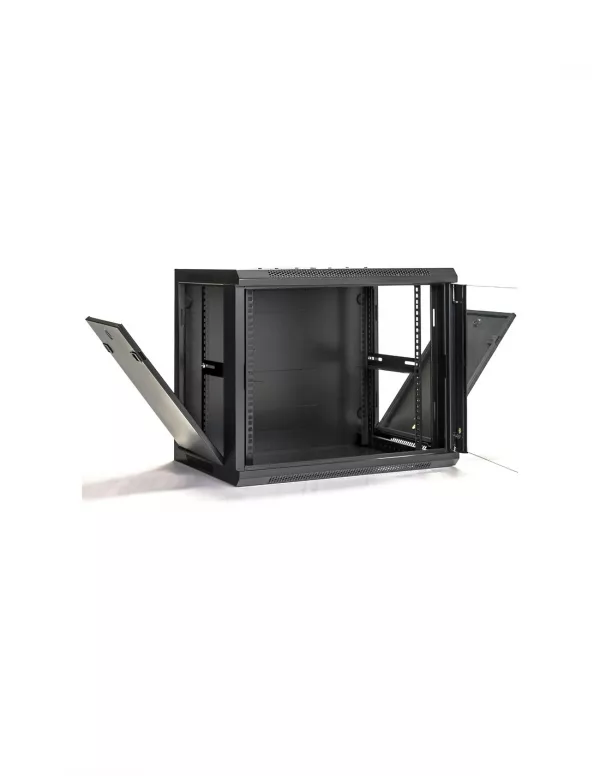 ARMARIO RACK 19" 15U BIACOM 600x450MM MONTADO SIN ACCESORIOS PUERTA DE CRISTAL - Imagen 4