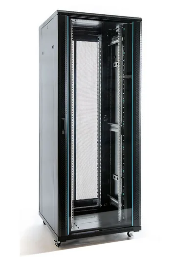 ARMARIO RACK 19" 42U BIACOM 800x1200MM MONTADO SIN ACCESORIOS PUERTA PERFORADA DOBLE