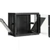 ARMARIO RACK 19" 9U BIACOM 600x550MM MONTADO CON ACCESORIOS PUERTA DE CRISTAL