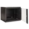 ARMARIO RACK 19" 9U BIACOM 600x550MM MONTADO SIN ACCESORIOS PUERTA DE CRISTAL - Imagen 2