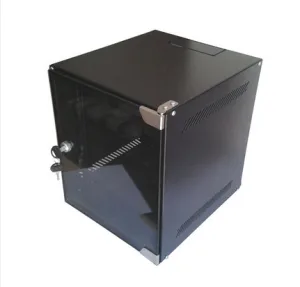ARMARIO RACK MURAL MINI 10" 6U BIACOM 330x310MM DESMONTADO SIN ACCESORIOS PUERTA DE CRISTAL