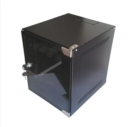 ARMARIO RACK MURAL MINI 10" 6U BIACOM 330x310MM DESMONTADO SIN ACCESORIOS PUERTA DE CRISTAL