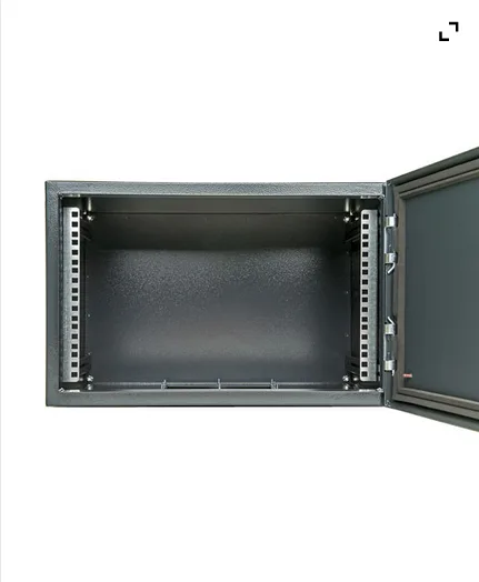 ARMARIO RACK MURAL EXTERIOR IP-55 19" 9U BIACOM 540x500MM MONTADO SIN ACCESORIOS PUERTA METALICA - Imagen 4