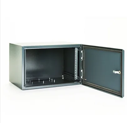 ARMARIO RACK MURAL EXTERIOR IP-55 19" 9U BIACOM 540x500MM MONTADO SIN ACCESORIOS PUERTA METALICA - Imagen 3
