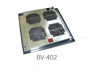 BANDEJA DE 4 VENTILADORES FIJACIÓN DE TECHO 19" 1U BIACOM Y TERMOSTATO ANALÓGICO