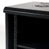 ARMARIO RACK MURAL 19" 6U MONOLYTH SH6606 600X600MM MONTADO CON ACCESORIOS PUERTA DE CRISTAL - Imagen 4