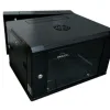 ARMARIO RACK MURAL DOBLE CUERPO 19" 12U MONOLYTH DC6512 600X550MM MONTADO CON ACCESORIOS PUERTA DE CRISTAL